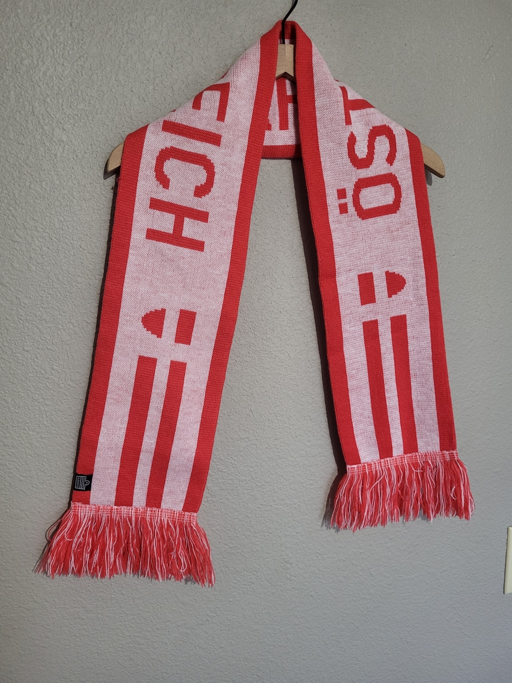 Austria Team Fan Football Scarf Osterreich Red White